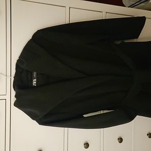 Zara Fleece Hooded Coat